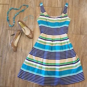 Nine west sleeveless fit and flare pocket dress